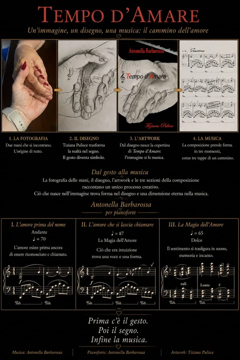 Tavola del processo creativo di Tempo d’Amare